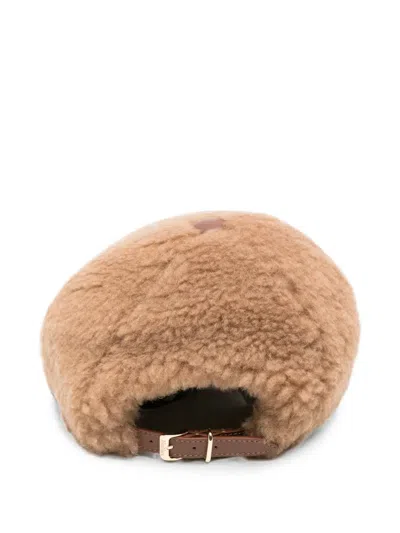 Max Mara Modico Teddy Baseball +cap In Pattern