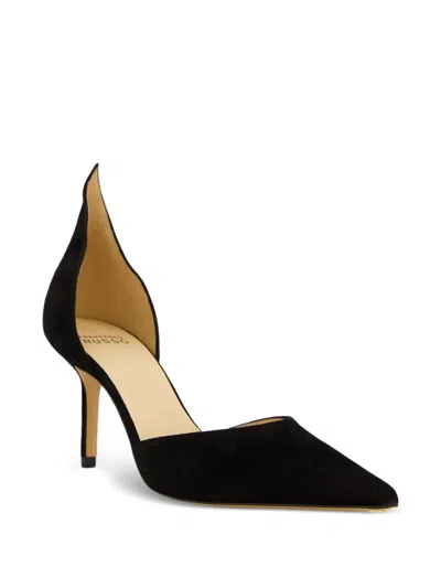 Francesco Russo High-back Suede Pumps In Animal Print