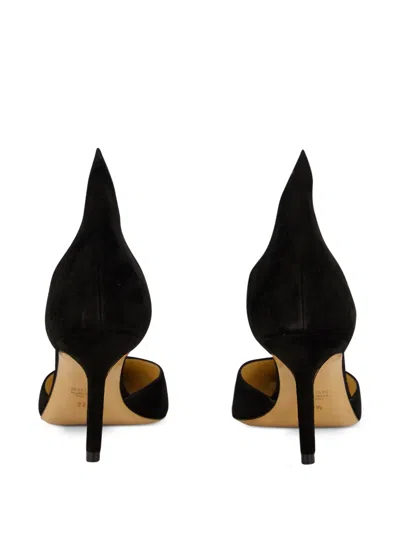 Francesco Russo High-back Suede Pumps In Animal Print