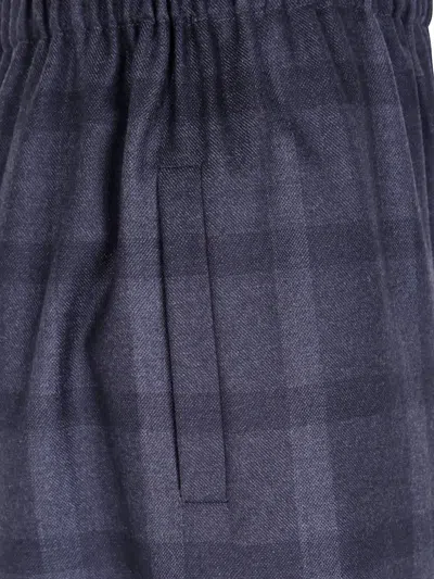 Daniela Gregis Check-pattern Palazzo Pants In Blue
