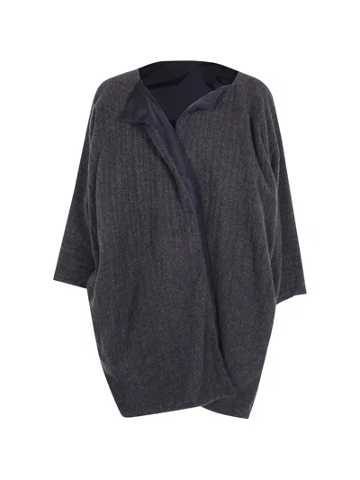 Daniela Gregis Reversible Cashmere Coat In Brown