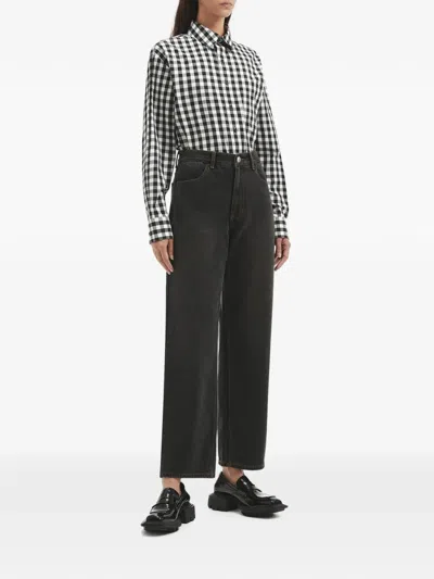 Ader Error Contrast-stitch Straight-leg Jeans In Multi