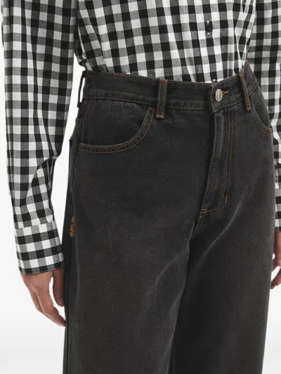 Ader Error Contrast-stitch Straight-leg Jeans In Multi
