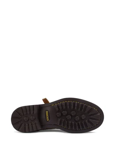 Doucal's Suede Double Monk Strap Shoes With Round Toe In Neutral