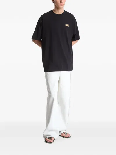 A Bathing Ape Logo T-shirt In Black