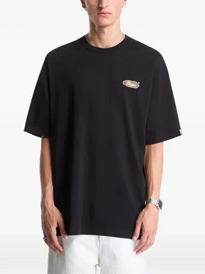 A Bathing Ape Logo T-shirt In Black
