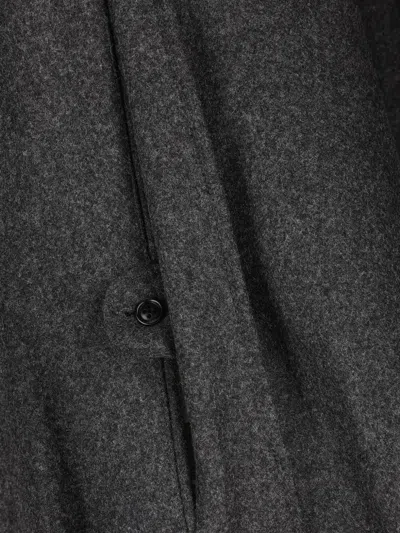 Il Tabarro Single-breasted Virgin-wool Cape In Multi