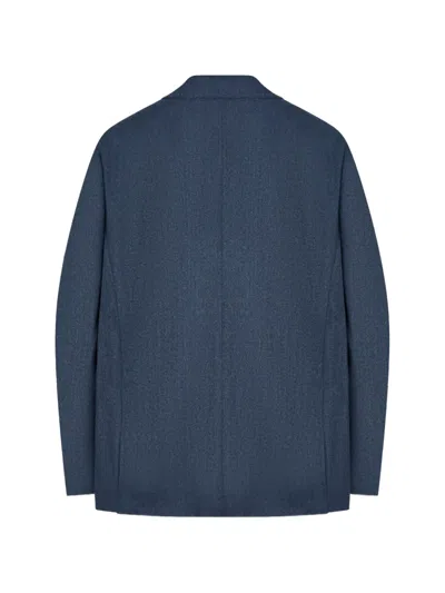 Canali Single-breasted Blazer In Blue