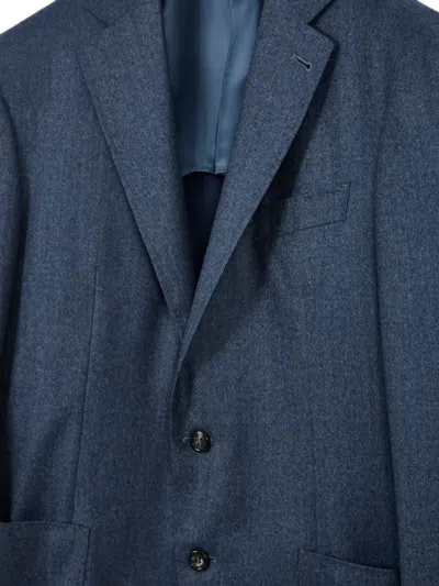 Canali Single-breasted Blazer In Blue