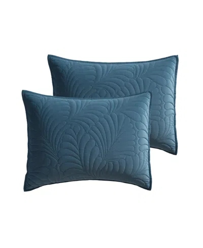 Riverbrook Home Micah Quilted 3-pc. Comforter Set, King In Blue
