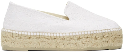 Manebi White Macrame Paris Espadrilles