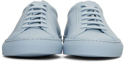 Shop Common Projects Blue Original Achilles Low Sneakers