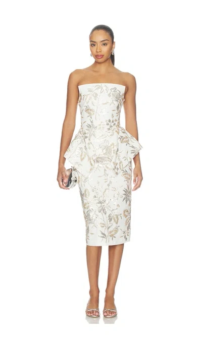 Prabal Gurung Corset Strapless Panier Top In White