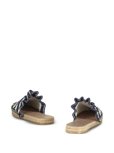 Redv Striped Ruffled Espadrilles In Multi