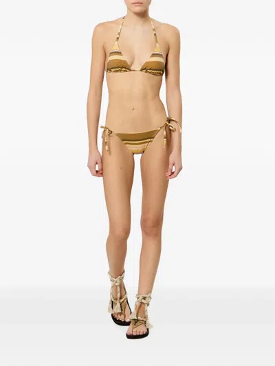 Isabel Marant Feride Printed Bikini Top In Multi