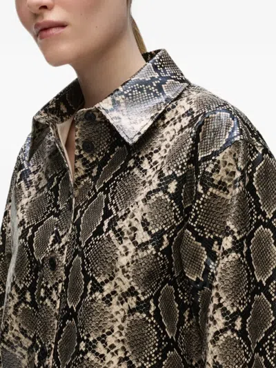 Karl Lagerfeld Hemdjacke Aus Faux Python In Multi