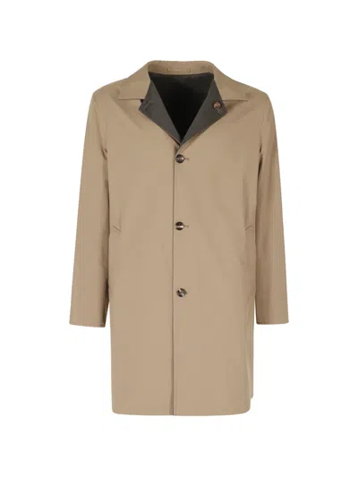 Kired Mid-length Single-breasted Coat In Multi