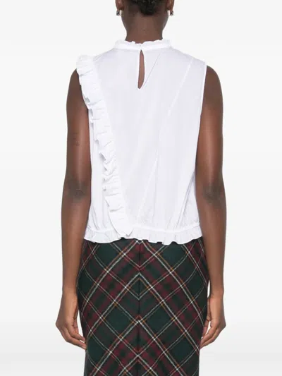 N°21 Ruffled Sleeveless Blouse In Multi