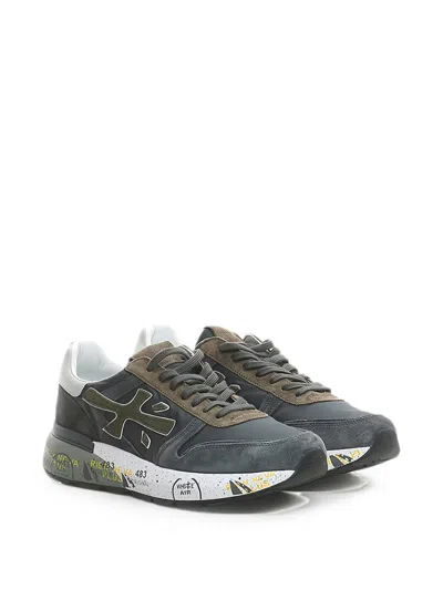 Premiata Mick Logo-patch Sneakers In Multi