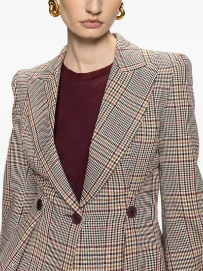 Nissa Checked Tailored Blazer In Multi