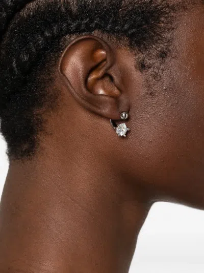 Panconesi Nova Curved Earrings In Silver