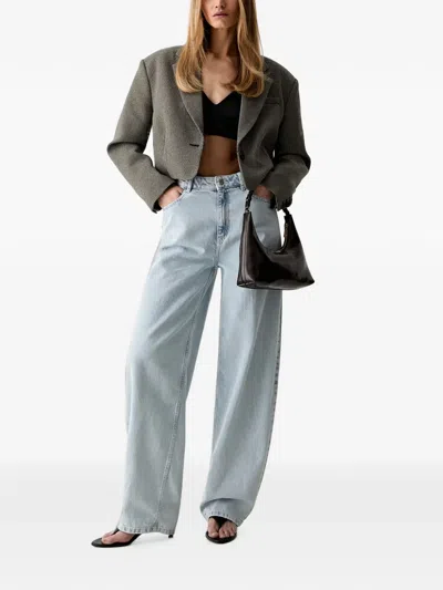 Gestuz Houndstooth Cropped Blazer In Multi