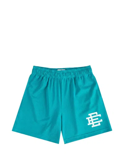 Eric Emanuel Ee Basic Logo-print Shorts In Blue