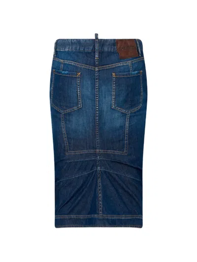 Dsquared2 Kick Midi-rock In Blue