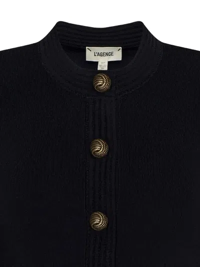 L'agence Patsy Cropped-cardigan In Black