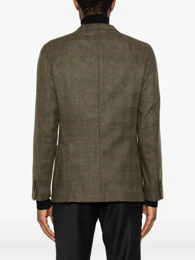 Boglioli Check-pattern Notched-lapel Jacket In Multi