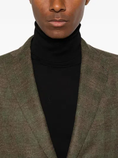 Boglioli Check-pattern Notched-lapel Jacket In Multi