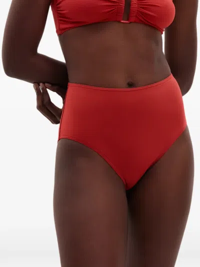 Eres Remember High-waisted Bikini Briefs In Red