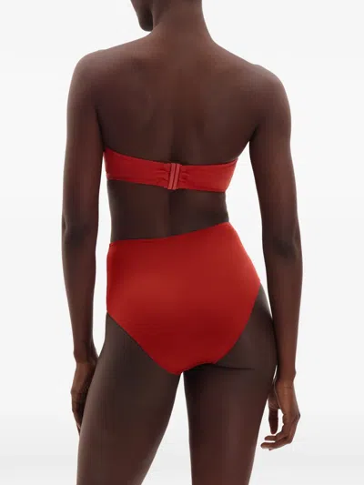 Eres Remember High-waisted Bikini Briefs In Red