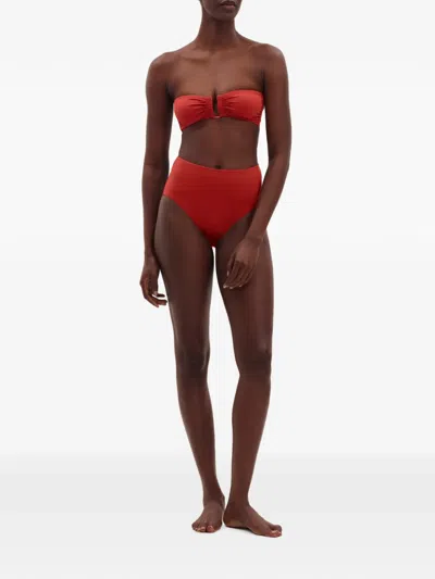 Eres Remember High-waisted Bikini Briefs In Red