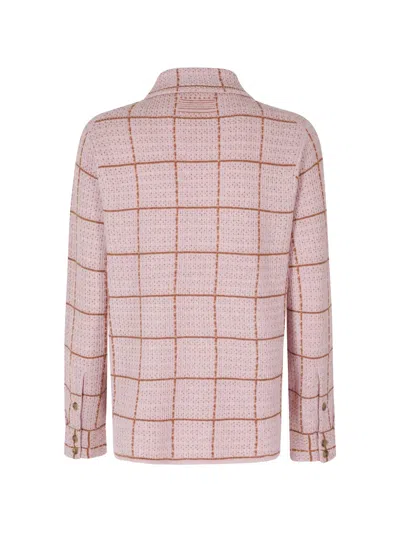 Guest In Residence Dylan Check-pattern Shirt In Pink