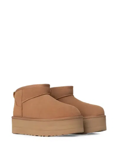 Ugg Suede Classic Ultra Mini Platform Boots In Multi