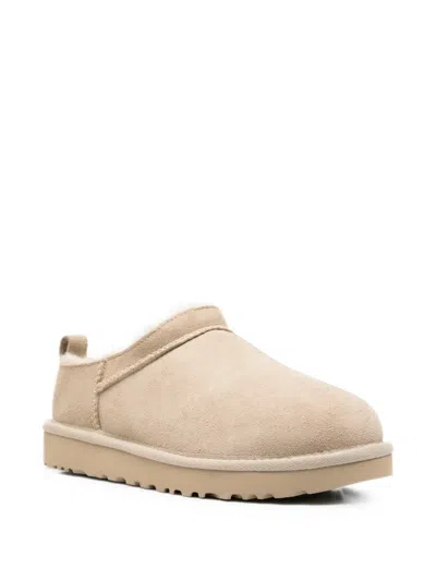 Ugg Classic Micro Pull-tab Ankle Boots In Nude
