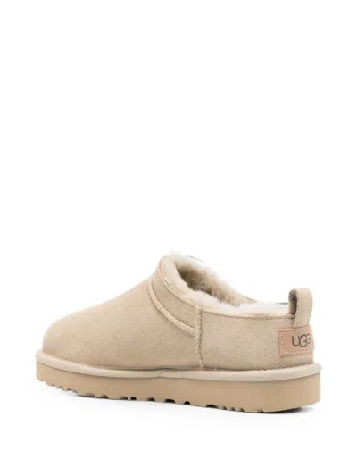 Ugg Classic Micro Pull-tab Ankle Boots In Nude