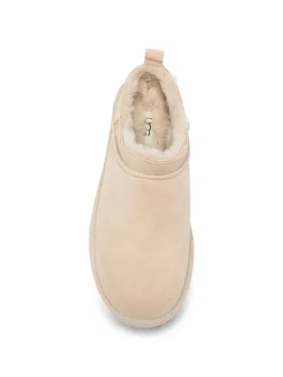 Ugg Classic Micro Pull-tab Ankle Boots In Nude