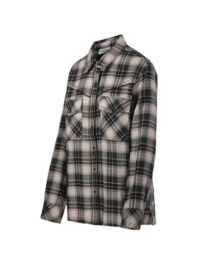 P.a.r.o.s.h Stud-embellished Checked Shirt In Multi