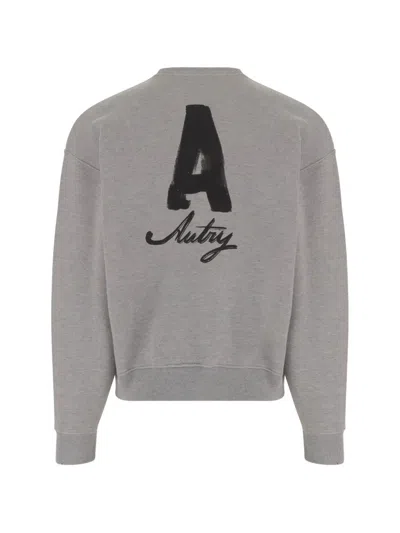 Autry Heritage Sweatshirt With Washed Effect In Gray