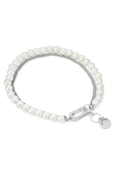 Allsaints Double-layer Structure Design Bracelet In Multi