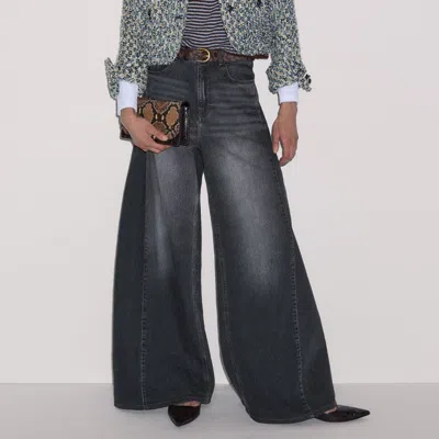 Me+em Boxy Crop Tweed Jacket Blue Multi In Blue