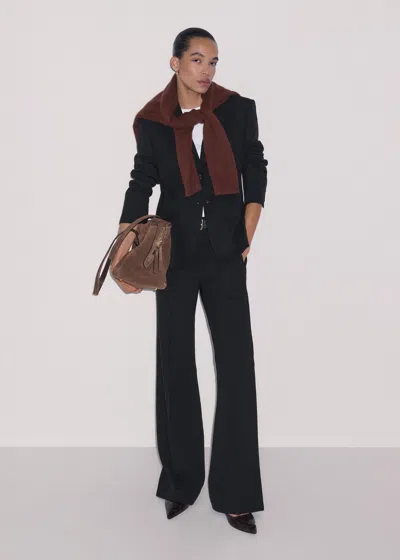 Me+em Contour Sharp Shoulder Blazer Black In Black