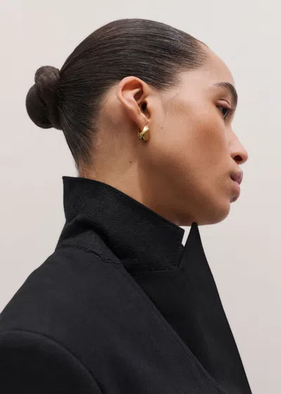 Me+em Contour Sharp Shoulder Blazer Black In Black