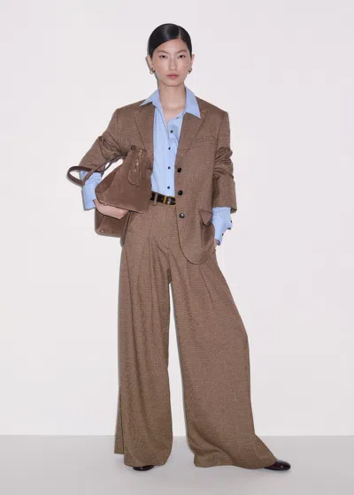 Me+em Intelligently Oversized Jacket Pecan Brown Multi In Pecan Brown Multi