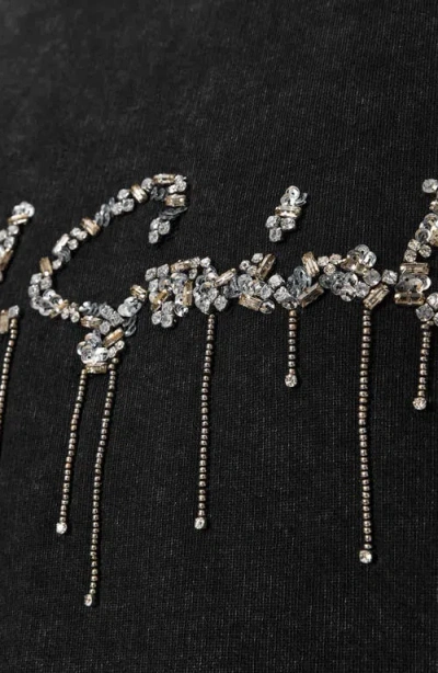 Allsaints Chains Pippa Embellished Sweatshirt In Black