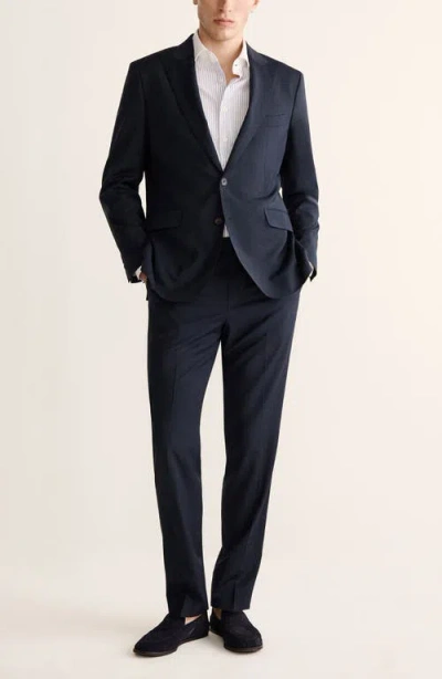 Mango Venice Slim Fit Virgin Wool Jacket In Multi