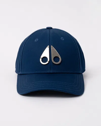 Moose Knuckles Front Logo Icon Cap In Blue