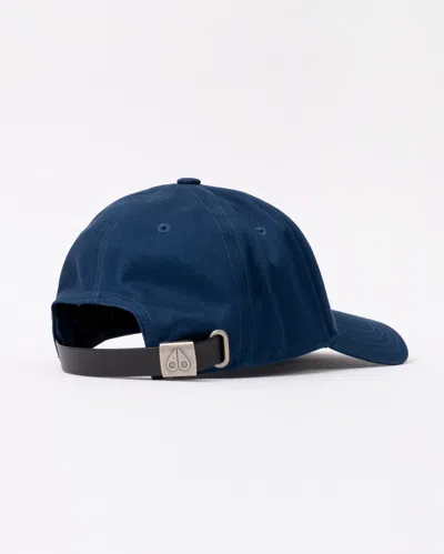 Moose Knuckles Front Logo Icon Cap In Blue